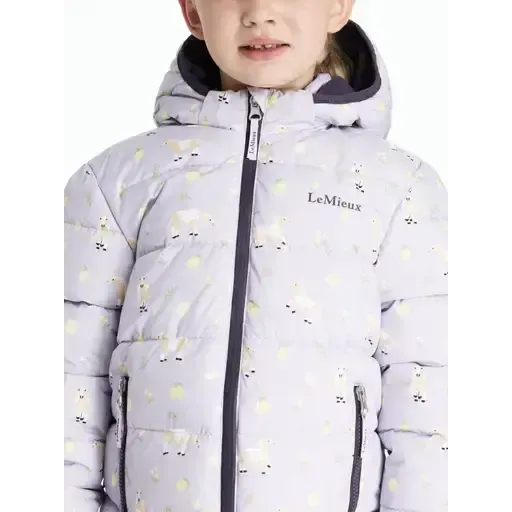Lemieux Mini Printed Lilo Puffer Jacket Lilac Lilac 3-4 years Outdoor Jackets