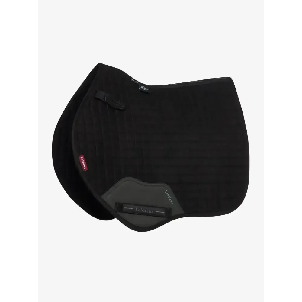 LeMieux Mini Suede Close Contact Square Black Black X-Small Saddle Pads