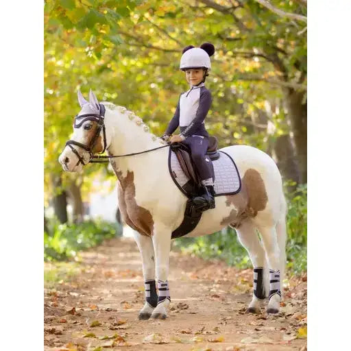 Lemieux Mini Suede Close Contact Square Lilac Lilac X-Small Saddle Pads