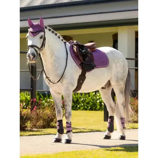 Lemieux Mini Suede Close Contact Square Mallow Mallow X-Small Saddle Pads