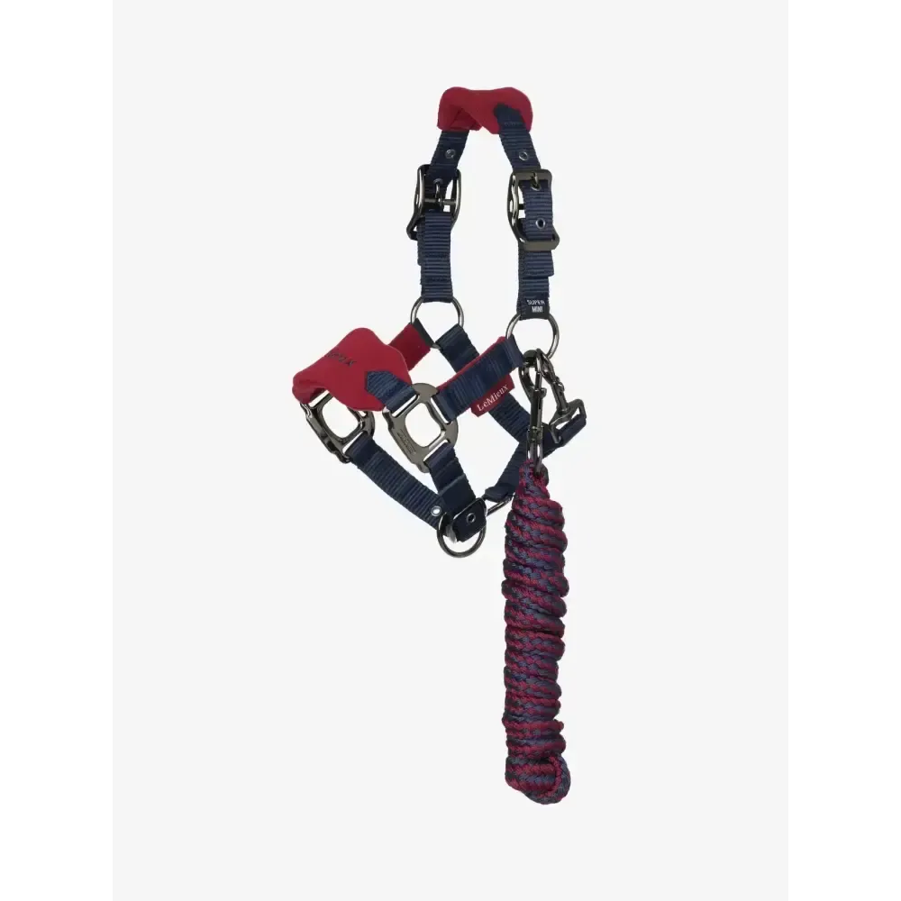 LeMieux Mini Vogue Headcollar & Leadrope Burgundy Burgundy Mini Headcollars