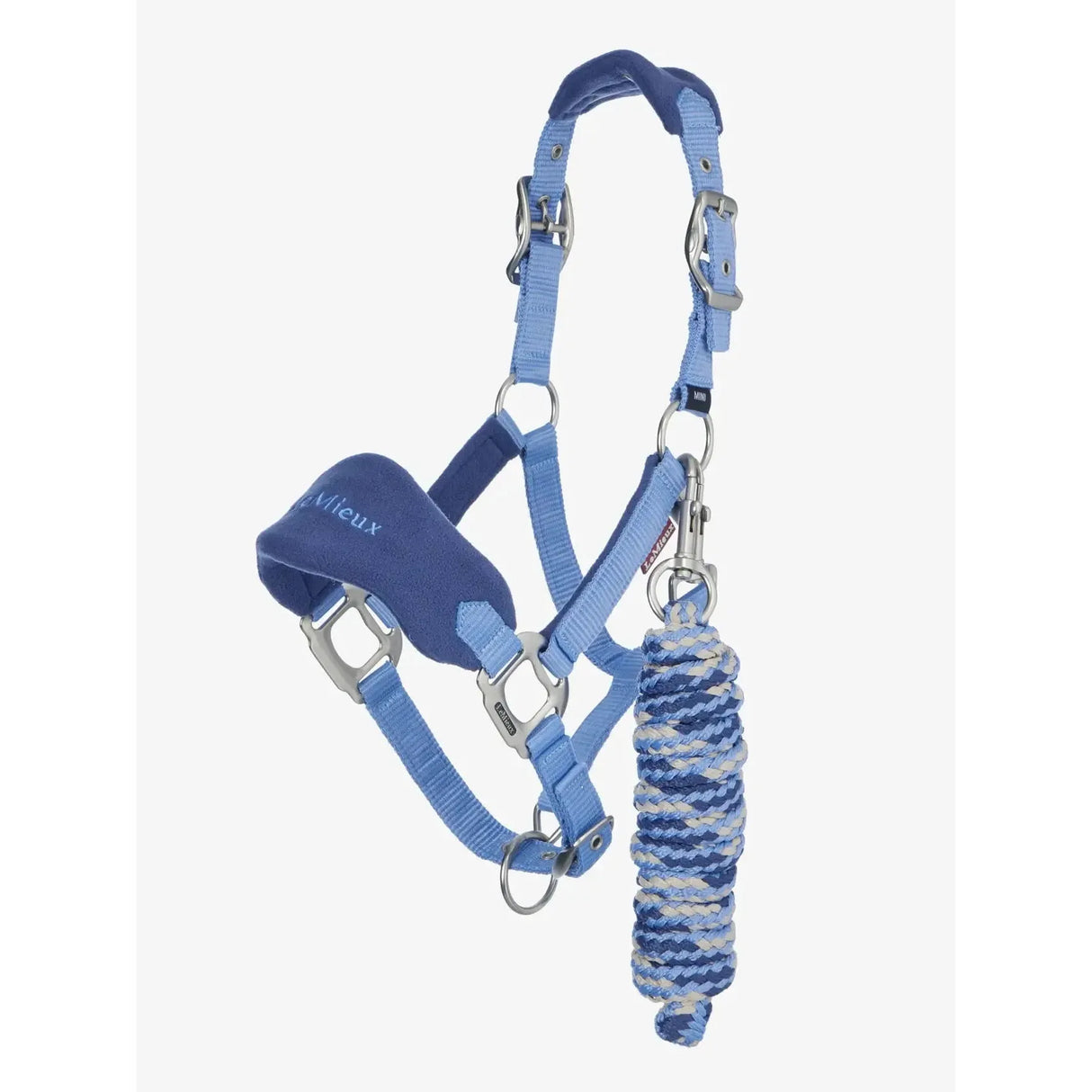 Lemieux Mini Vogue Headcollar & Leadrope Powder Blue Powder Blue Super Mini Headcollar Sets