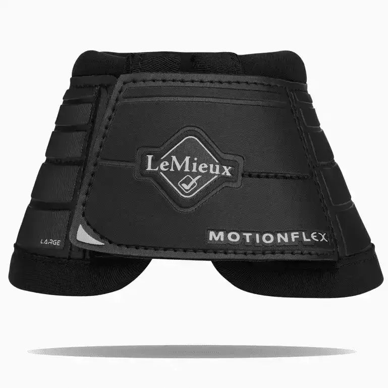Black lemieux motionflex reach boot black with padded design reinforced stitching and diamond-shaped logo visible