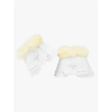 LeMieux Motionflex Over Reach Boot with Fleece Edge White/Natural Small White/Natural Over Reach Boots