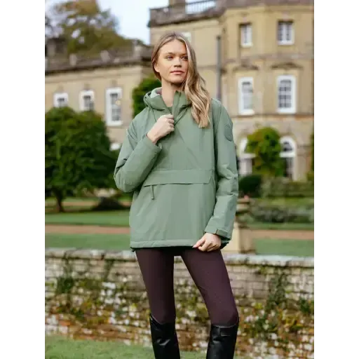 Lemieux Phoebe Half Zip Waterproof Anorak Rosemary Rosemary UK 10 Outdoor Coats