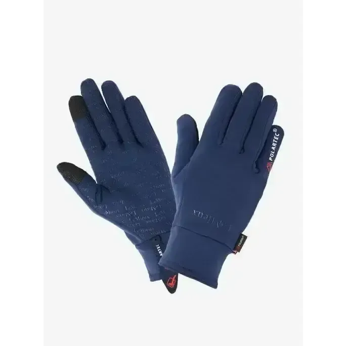 LeMieux Polartec Glove Navy Medium Navy Riding Gloves