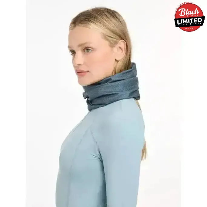 Lemieux Printed Stretch Snood Petrol Petrol Snoods