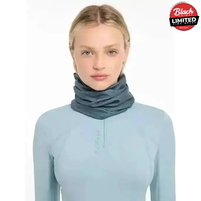 Lemieux Printed Stretch Snood Petrol Petrol Snoods