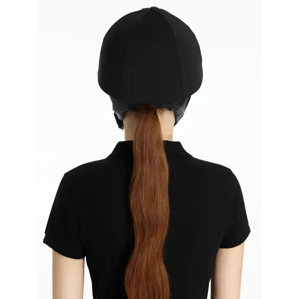 LeMieux Pro Mesh Hat Silk Black Black One Size Hat Silks