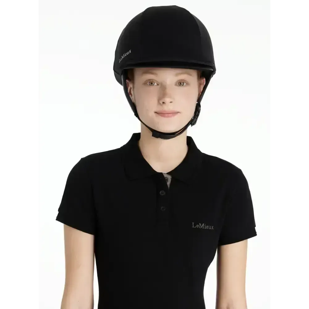 LeMieux Pro Mesh Hat Silk Black Black One Size Hat Silks