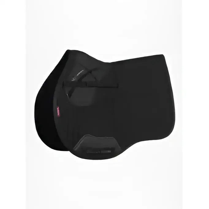 Black lemieux prosorb pro absorb gp square saddle pad with updated foam support and subtle side branding