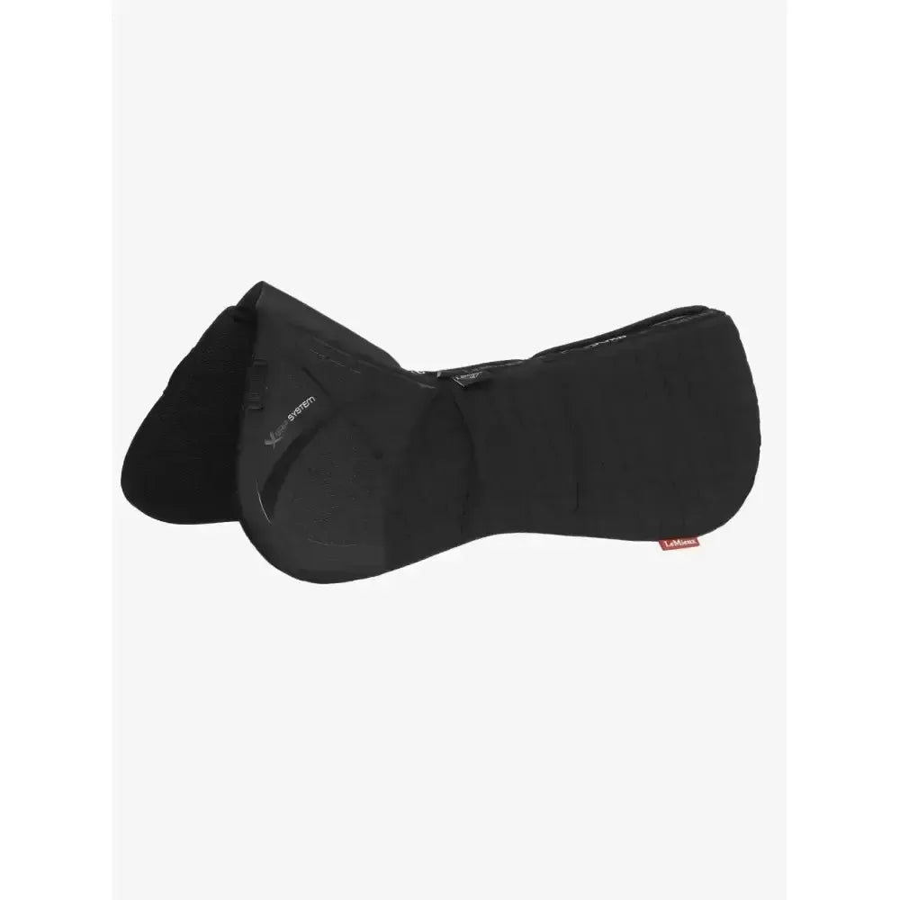 LeMieux ProSorb Plain 3 Pocket Quilted Half Pad Black Medium Black Corrective Saddle Pads
