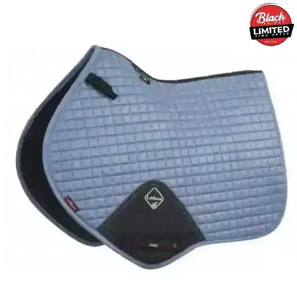 LeMieux Prosport Suede Close Contact Square Ice Blue Small/Medium Saddle Pads