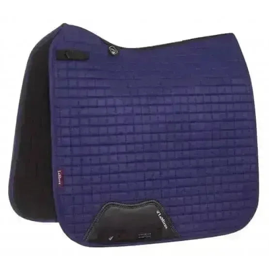 LeMieux Prosport Suede Dressage Square Ink Blue Large Dressage Saddle Pads