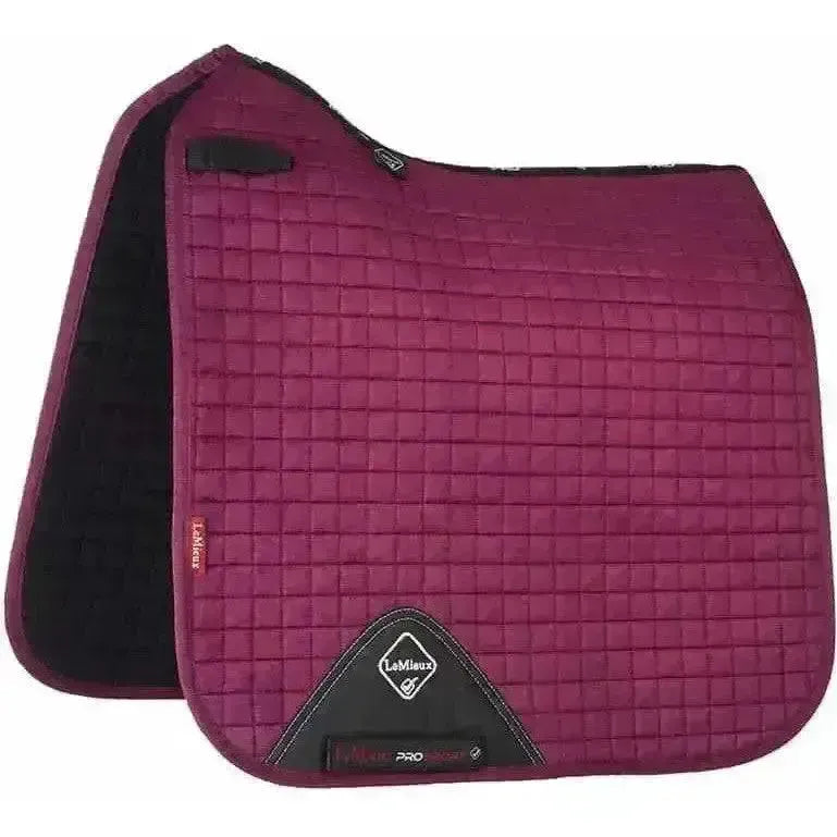 LeMieux Prosport Suede Dressage Square Plum Small/Medium Dressage Saddle Pads