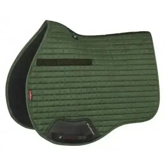 LeMieux Prosport Suede GP Square Hunter Green Large Saddle Pads