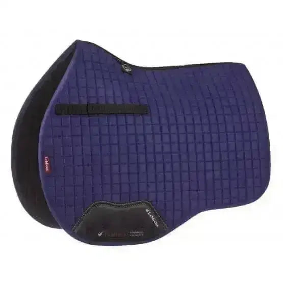 LeMieux Prosport Suede GP Square Ink Blue Large Saddle Pads
