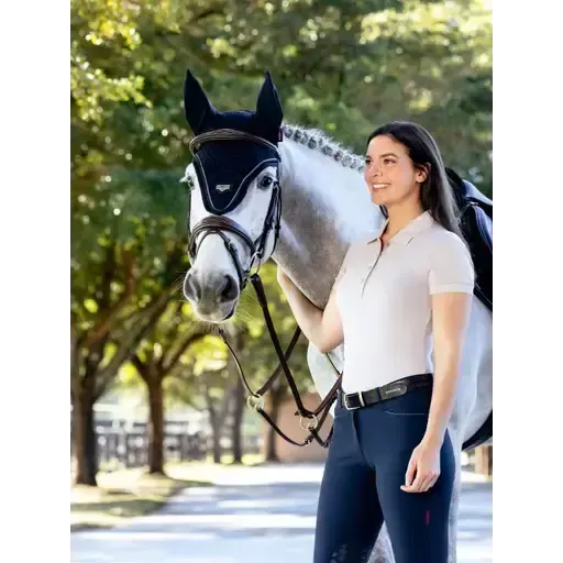 LeMieux Puissance Fly Hood Navy Navy Medium Fly Hoods