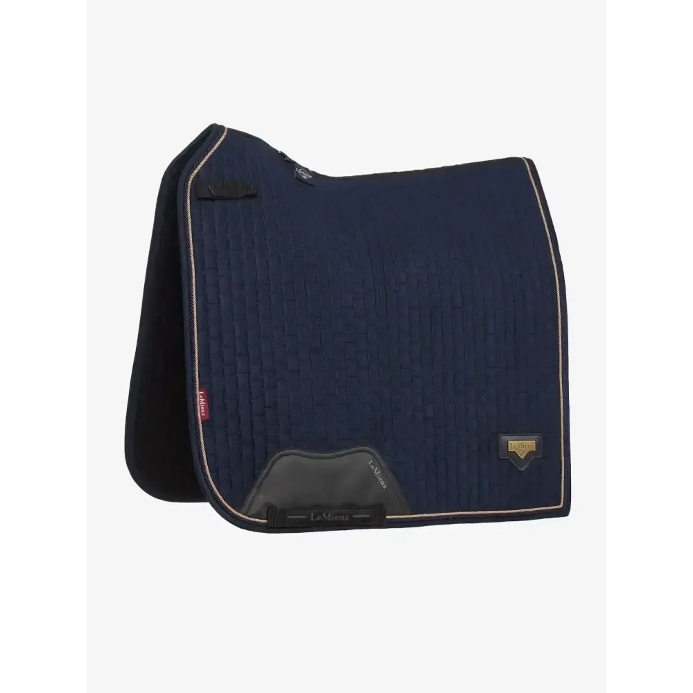 LeMieux Puissance Suede Dressage Pad Navy Navy Small/Medium Dressage Saddle Pads
