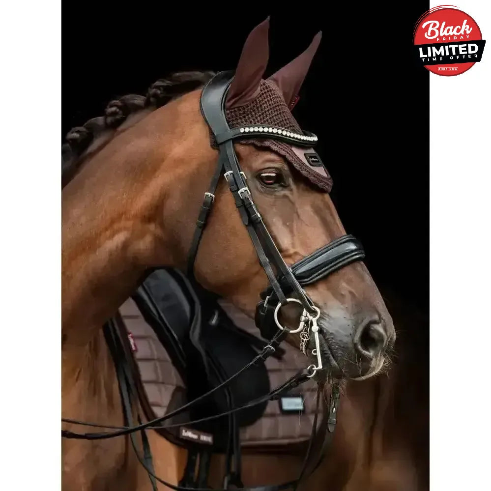 LeMieux Rhone Fly Hood Espresso Espresso Medium Horse Ear Bonnets
