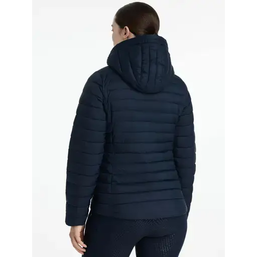 Lemieux Rose Hooded Puffer Jacket Navy Navy UK 6 Outdoor Jackets