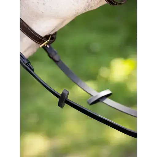 LeMieux Rubber Rein Stoppers Brown One Size Brown Rein Stops