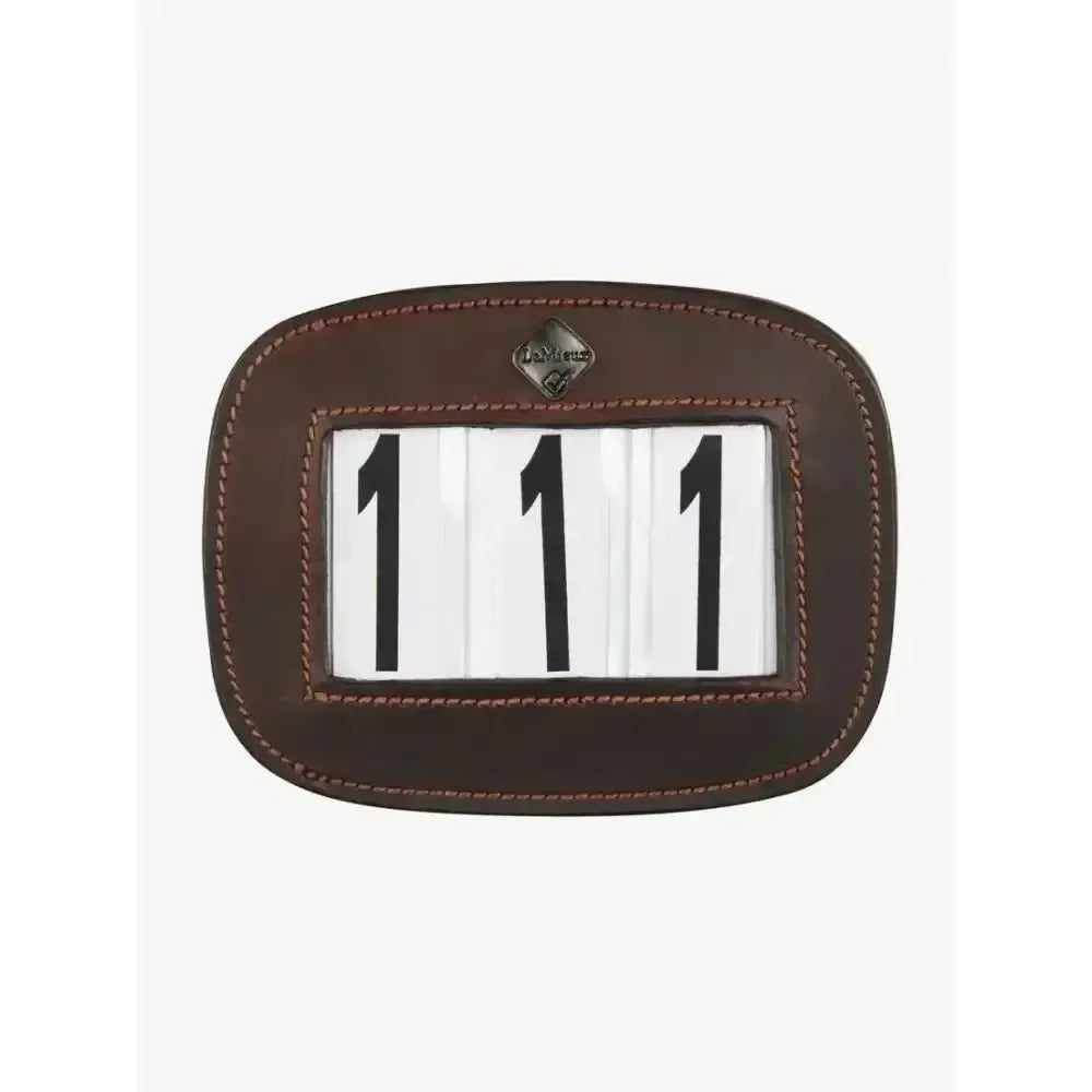 LeMieux Saddle Number Holder Brown One Size Brown Number Holders
