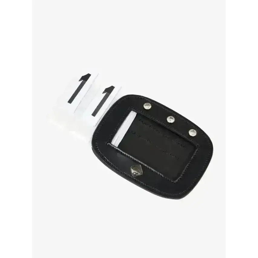 LeMieux Saddle Number Holder Diamante Black One Size Black Number Holders
