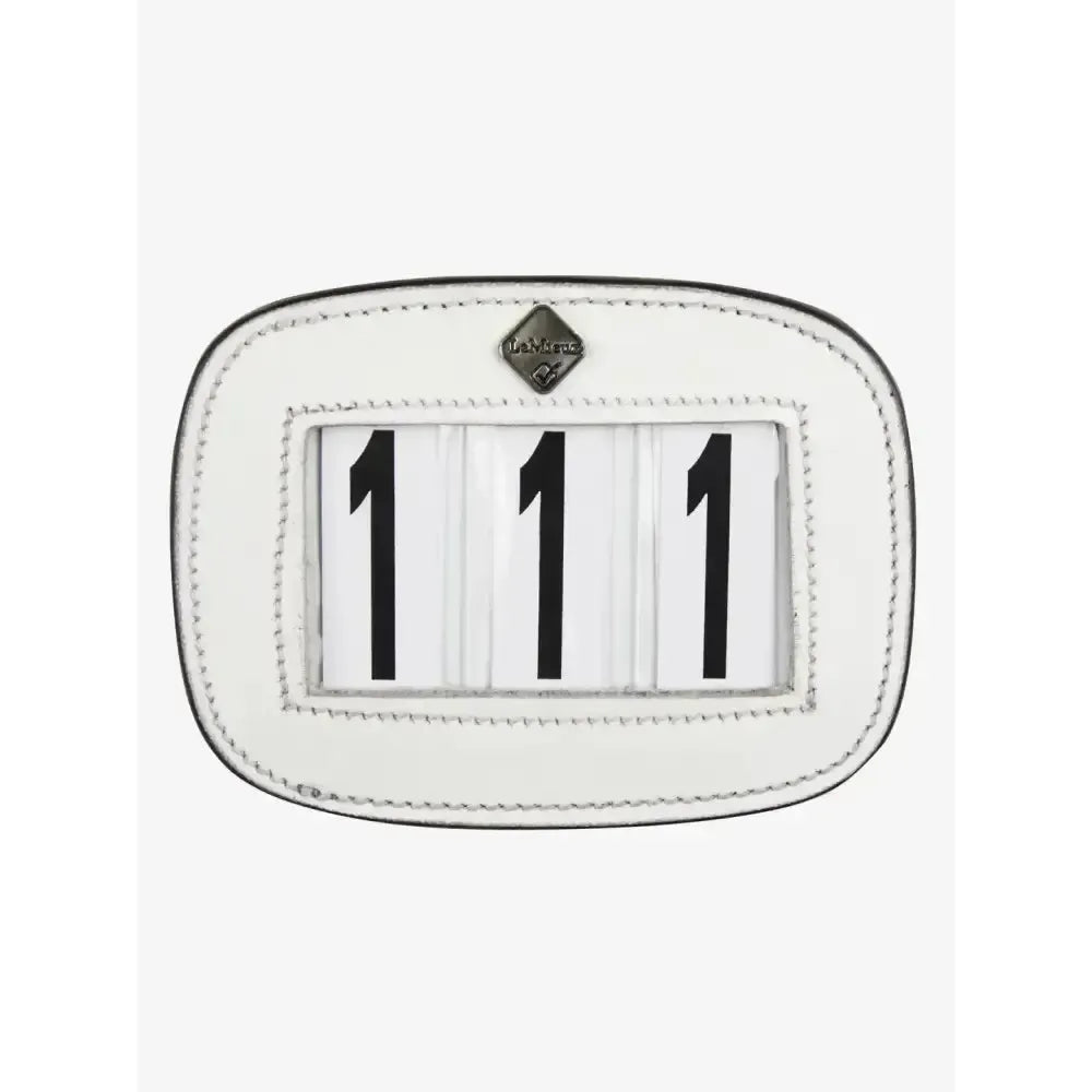LeMieux Saddle Number Holder White 4 Spaces One Size White Number Holders