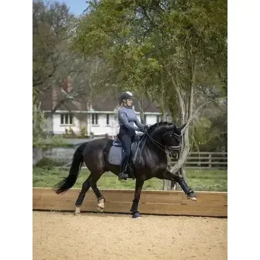 LeMieux Self-Cool Dressage Square Polar Grey Large Grey Dressage Saddle Pads