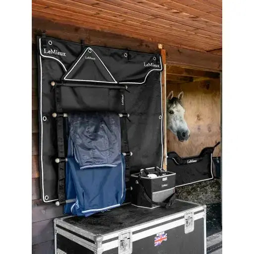 LeMieux Show Stable Drape Black Black One Size Stable Drapes