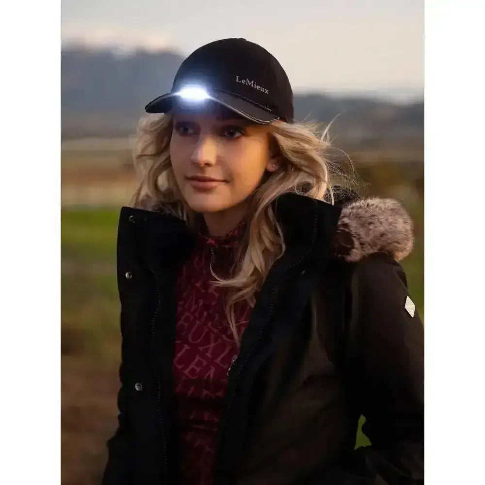 LeMieux Showerproof Torch Cap Black Head Torch