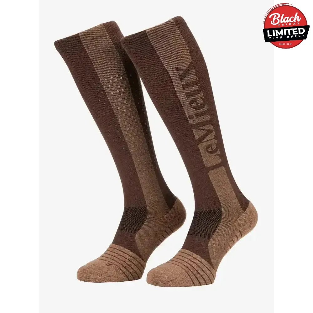 Lemieux Silicone Socks Walnut Large Riding Socks