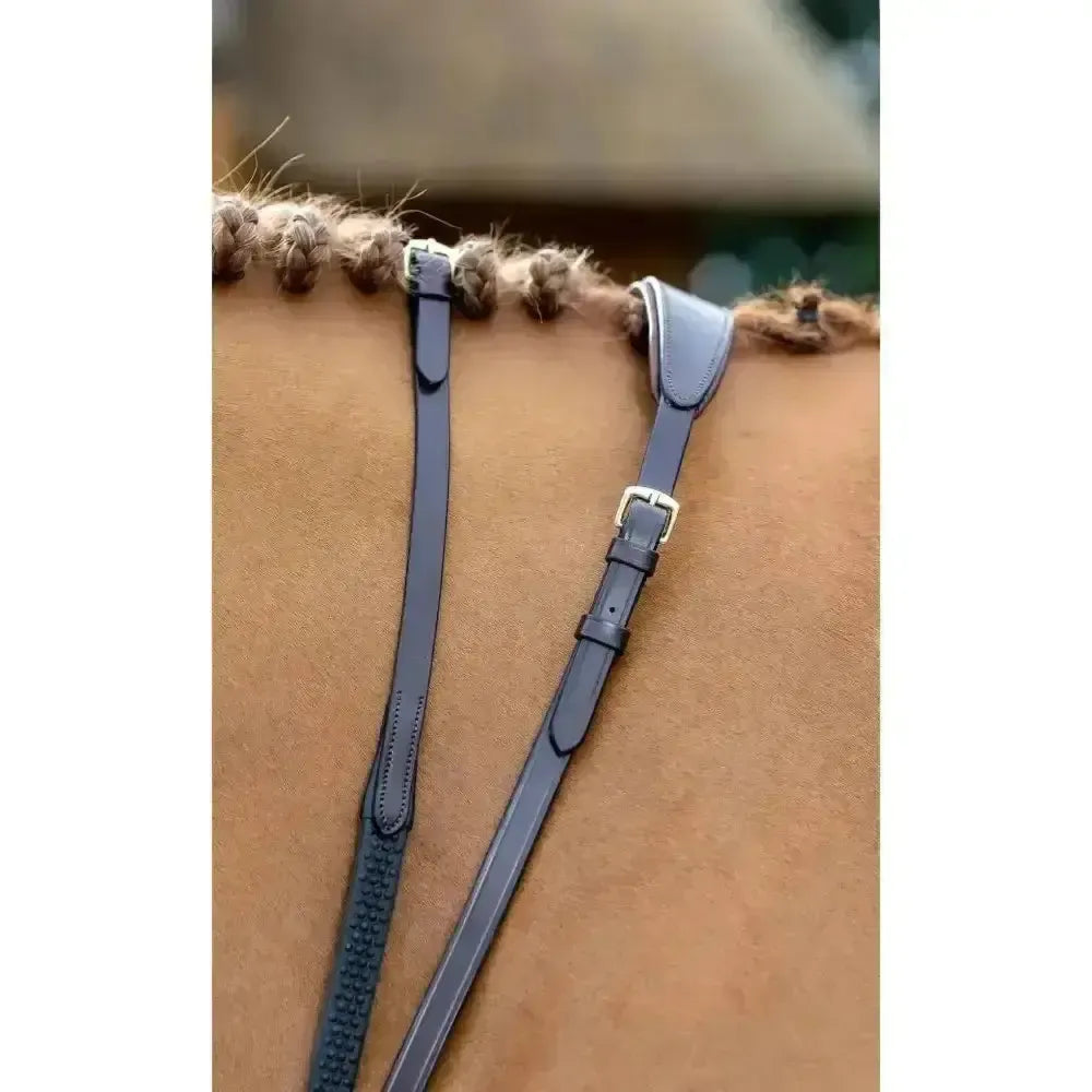 LeMieux Soft Rubber Reins Black Cob Reins