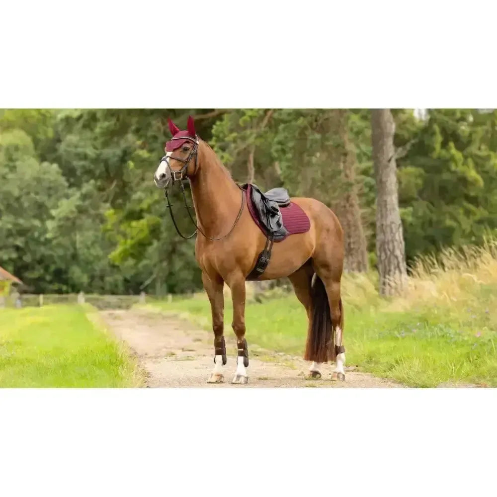 LeMieux Soft Shell Anti Slip Close Contact Square Burgundy Large Burgundy Saddle Pads