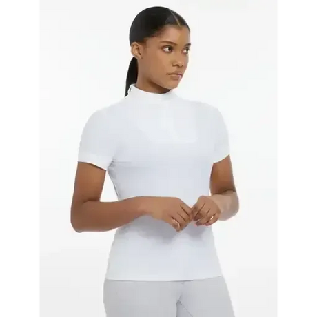 LeMieux Sophia Short Sleeve Show Shirt White White UK 6 Show Shirts
