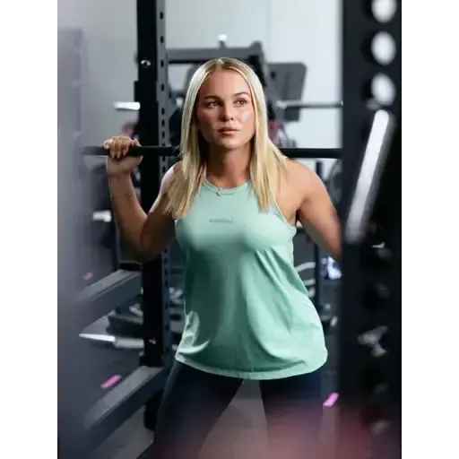 Lemieux Sports Vest Aqua Aqua UK 6 Sleeveless Tops