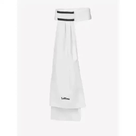 LeMieux Sporty Stock White White One Size Ready-Tied Stocks