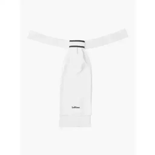 LeMieux Sporty Stock White White One Size Ready-Tied Stocks