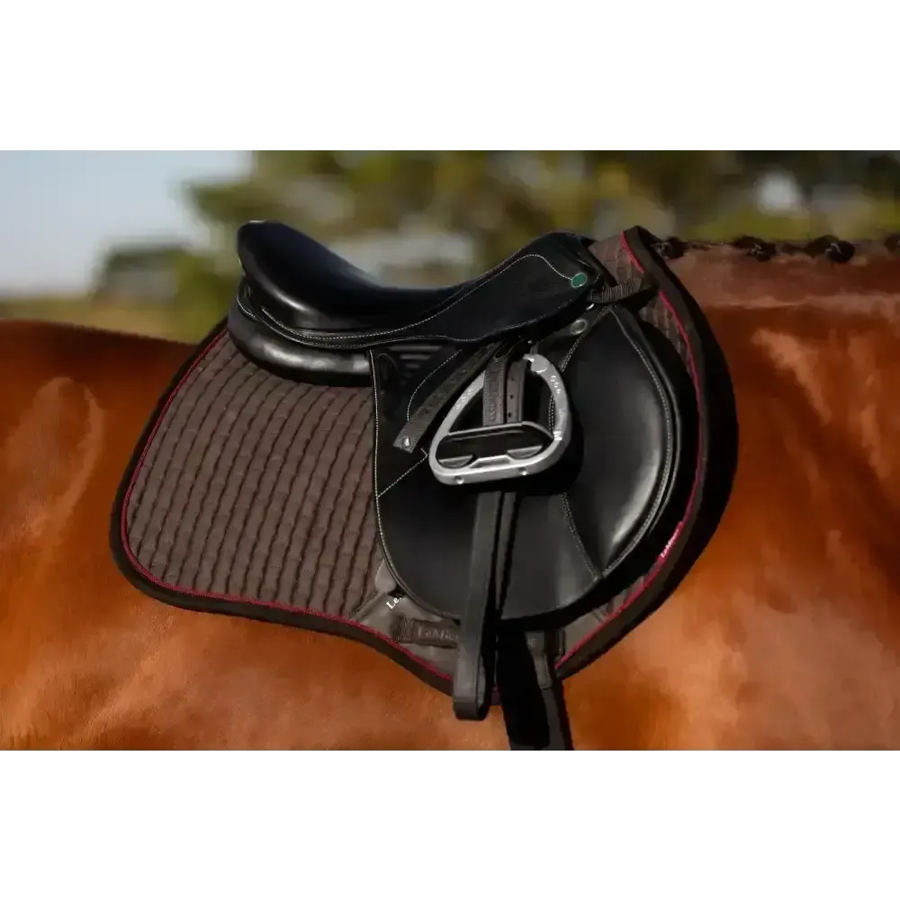 Lemieux Suede Close Contact Square Cinder Small/Medium Cinder Saddle Pads