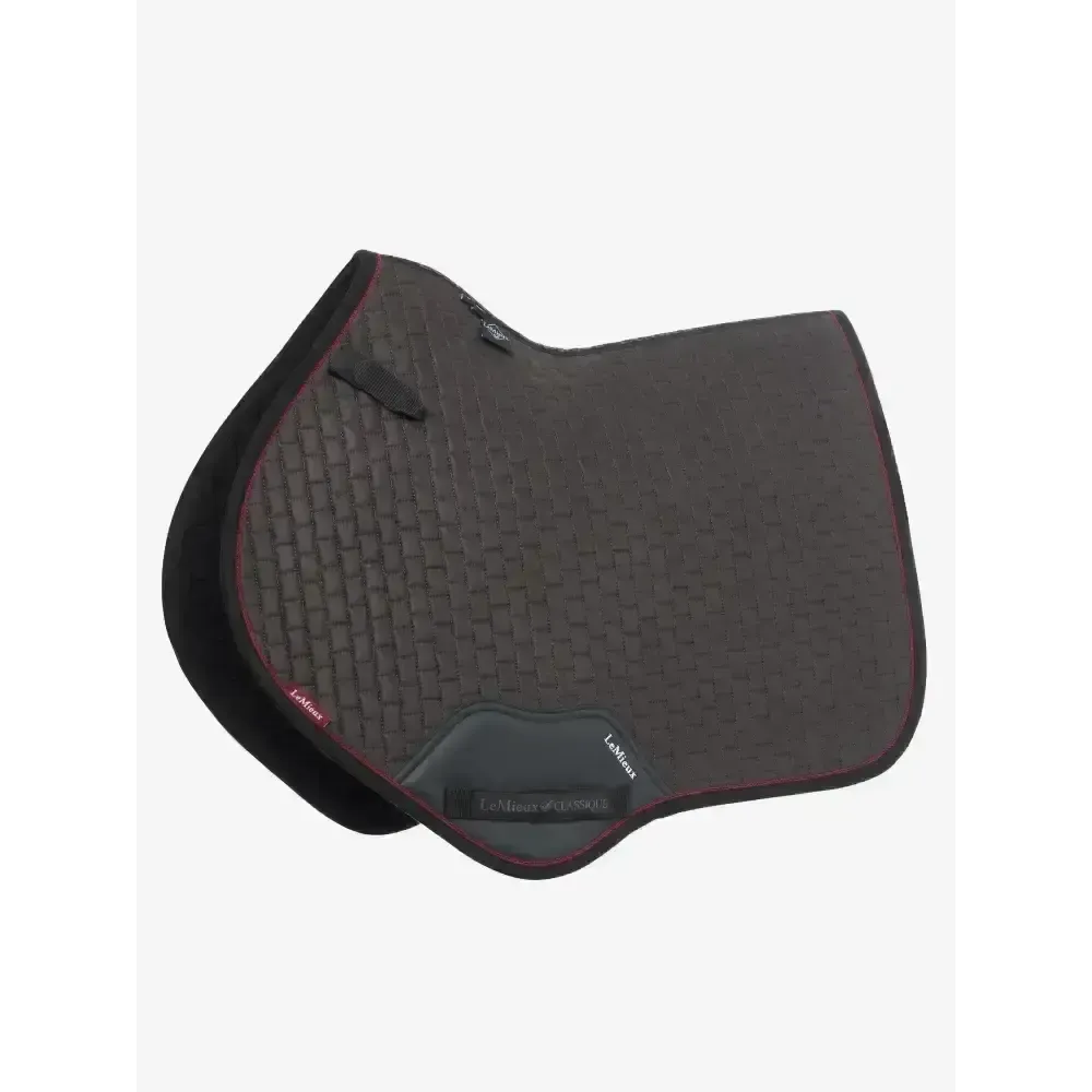 Lemieux Suede Close Contact Square Cinder Small/Medium Cinder Saddle Pads