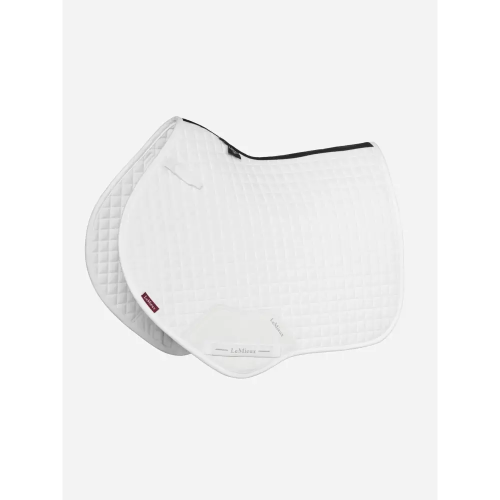 LeMieux Suede Close Contact Square White White Small/Medium Saddle Pads