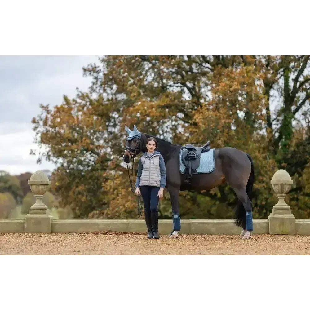 Lemieux Suede Dressage Square Glacier Small/Medium Glacier Dressage Saddle Pads