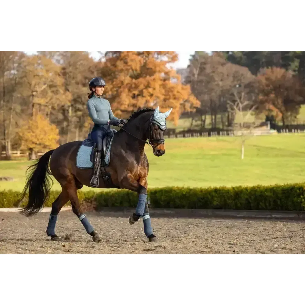 Lemieux Suede Dressage Square Glacier Small/Medium Glacier Dressage Saddle Pads