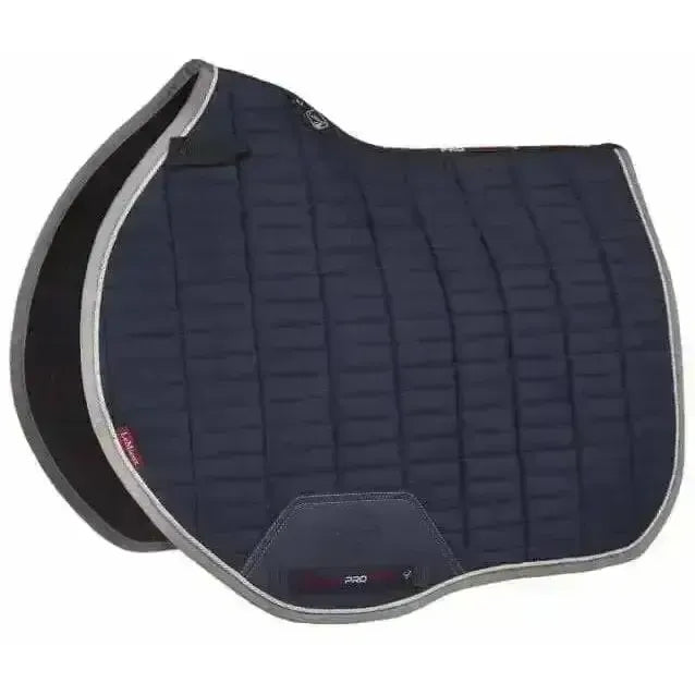 Lemieux Suede EuroJump Square Navy Navy Large Saddle Pads