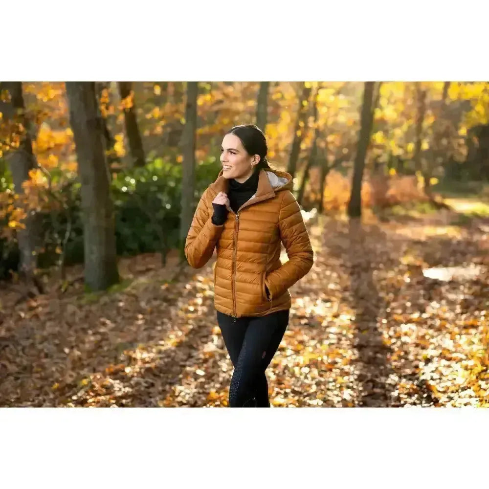 Lemieux Tilly Hooded Puffer Jacket Ginger UK 8 Ginger Coats & Jackets