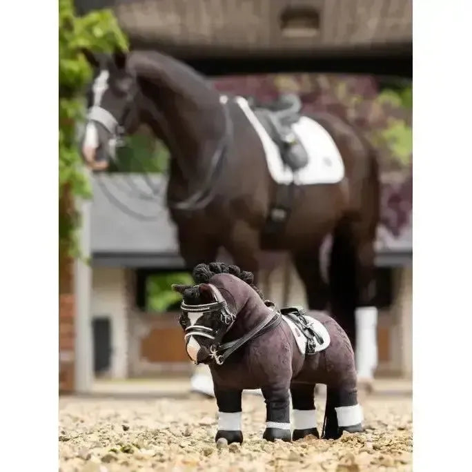 LeMieux Toy Pony Double Bridle Black Black Toy Pony Accessories