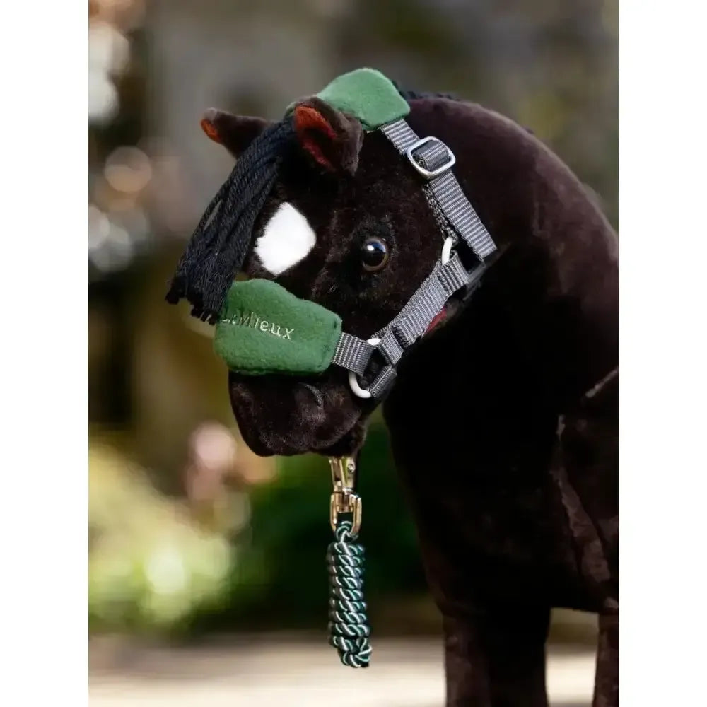 LeMieux Toy Pony Vogue Headcollar & Leadrope Hunter Green Hunter Green One Size Toy Pony Accessories