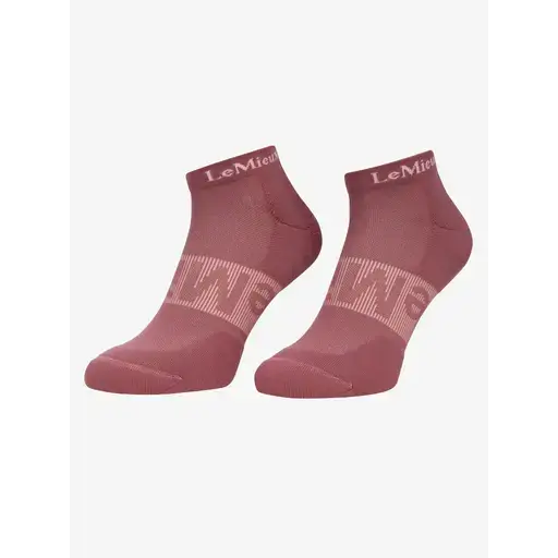 Lemieux Trainer Socks 3 Pack Rosewood/Dusk/Aqua Rosewood/Dusk/Aqua Small Trainer Socks