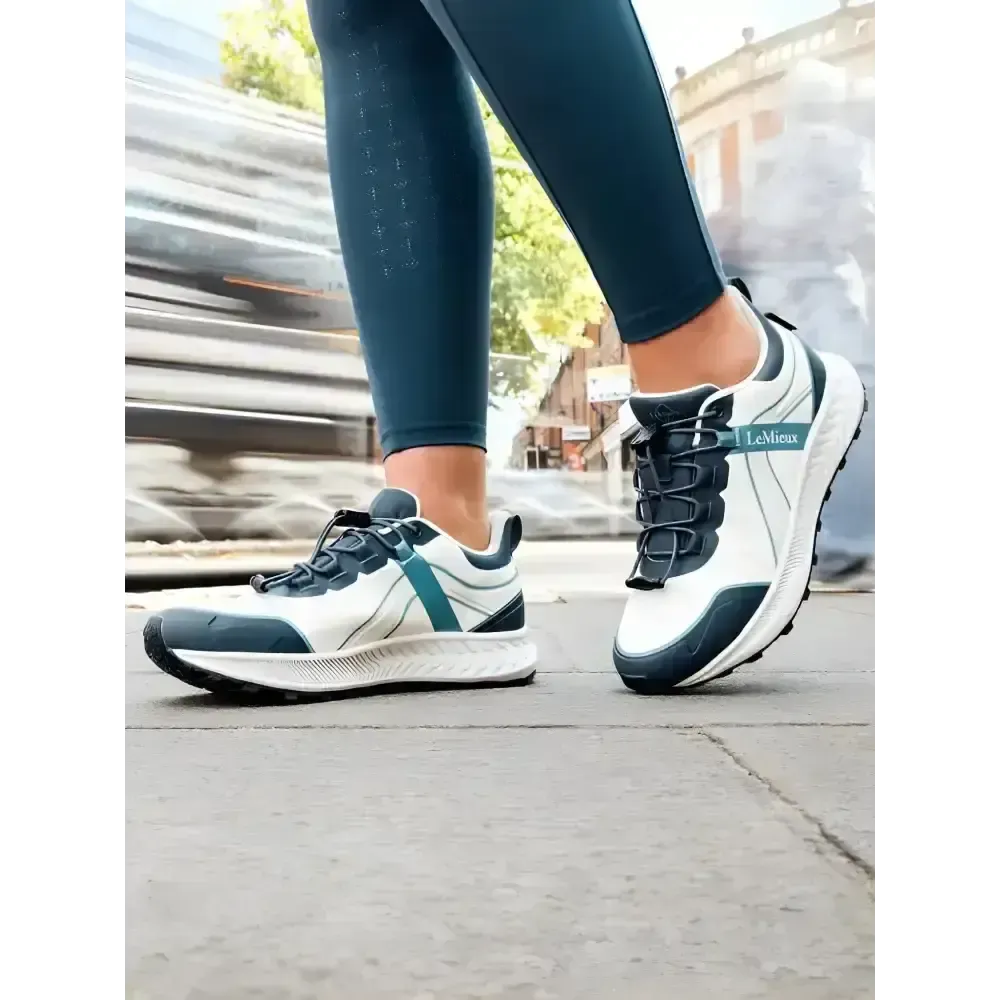 Lemieux Trax 2.0 Waterproof Trainers Petrol/Ecru UK 3 Petrol Trainers